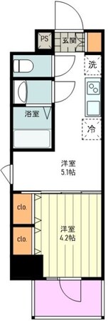 エステムコート東京八王子の物件間取画像